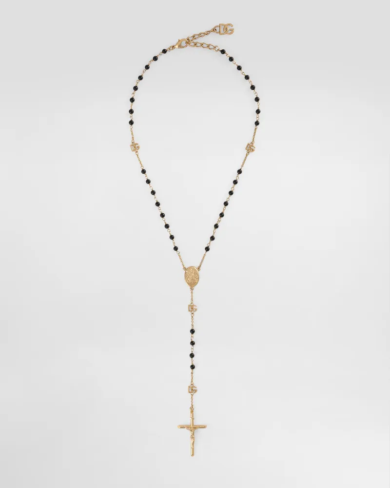 Dolce & Gabbana Collana Stile Rosario - Donna Bijoux Oro Metallo Oro
