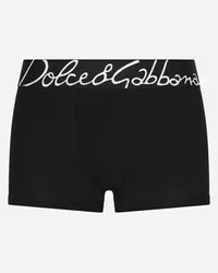 Dolce & Gabbana Boxer Regular Cotone Stretch - Uomo Intimo E Loungewear Nero Nero