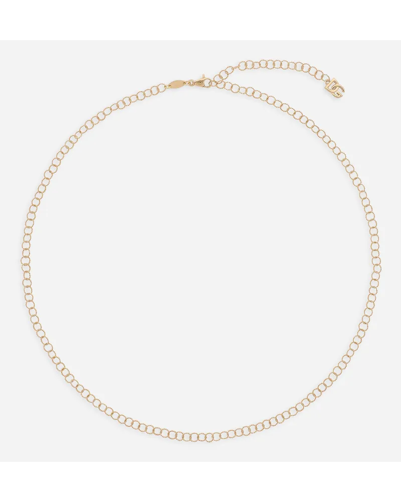 Dolce & Gabbana Collana A Catena In Filo Ritorto E Oro Giallo 18kt - Donna Oro Oro Oro