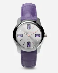 Dolce & Gabbana Watch With Alligator Strap - Donna Orologi E Cinturini Viola Viola