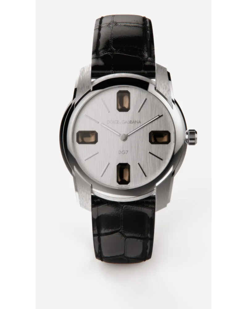 Dolce & Gabbana Orologio Acciaio Quarzi Fumé - Uomo Orologi Nero Nero