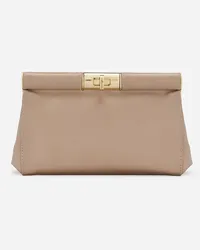 Dolce & Gabbana Borsa A Spalla Marlene Piccola - Donna Borse A Spalla E Tracolla Beige Viscosa Beige