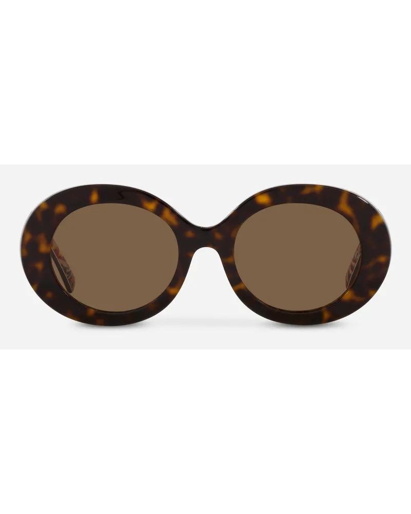 Dolce & Gabbana Occhiali Da Sole Dg Logo - Donna Marrone Generic