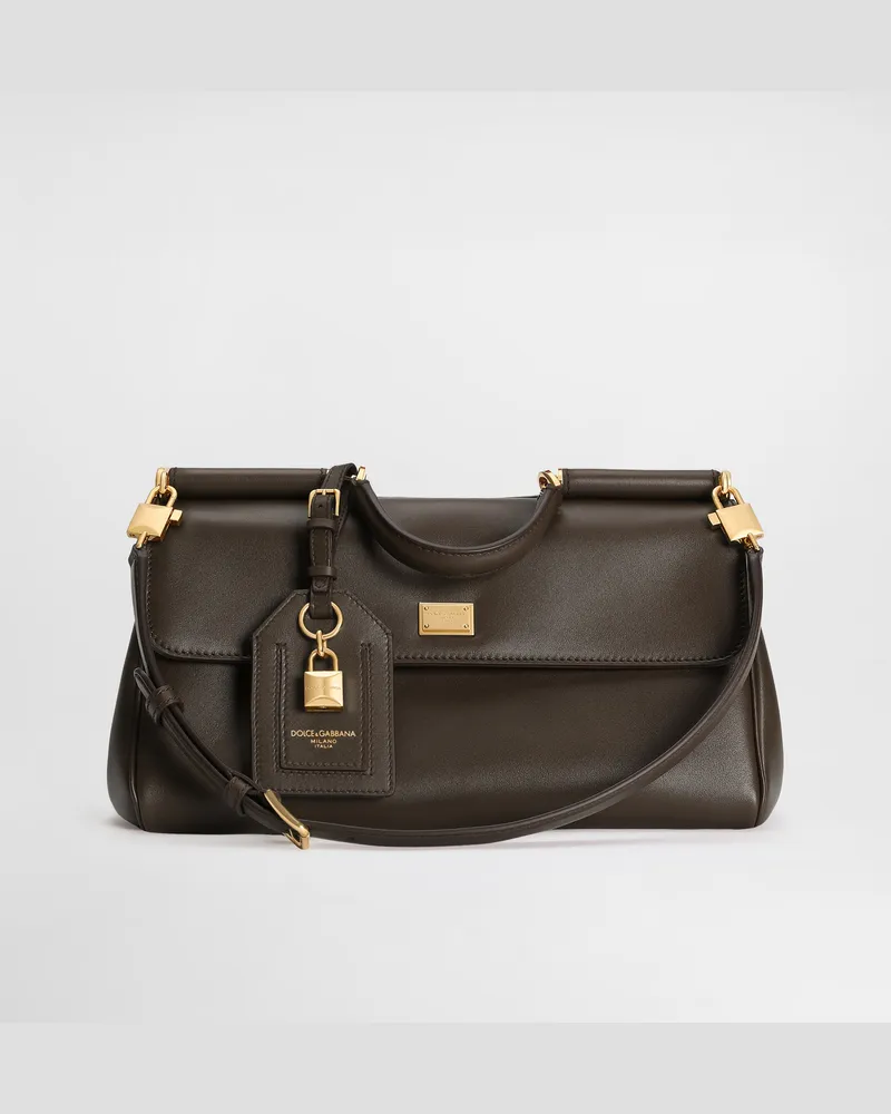 Dolce & Gabbana Borsa A Mano My Sicily - Donna Borse A Mano Marrone Marrone
