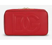 Dg Logo Bag Camera Bag Piccola In Pelle Di Vitello - Donna Borse A Spalla E Tracolla Rosso Pelle