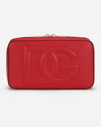 Dolce & Gabbana Dg Logo Bag Camera Bag Piccola In Pelle Di Vitello - Donna Borse A Spalla E Tracolla Rosso Pelle Rosso