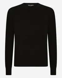 Dolce & Gabbana Maglia Girocollo In Cashmere - Uomo Maglieria Nero Nero