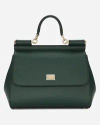 Dolce & Gabbana Borsa A Mano Sicily Grande - Donna Borse A Mano Verde Pelle Lago