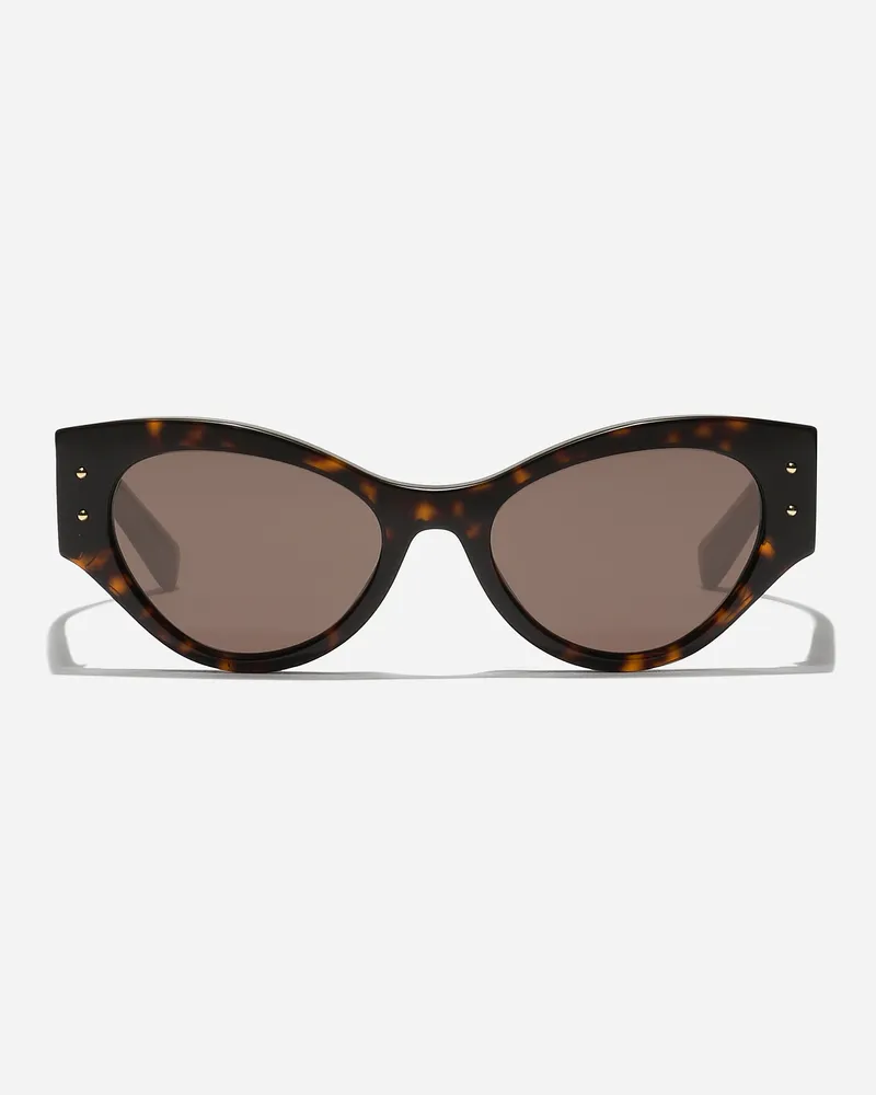 Dolce & Gabbana Occhiali Da Sole Dg Logo Plaque - Donna Novità Avana Acetato Generic