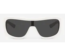 Dg Crossed Sunglasses - Novità Bianco Acetato