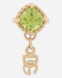 Dolce & Gabbana Orecchino Anna In Oro Giallo 18kt E Peridoto - Donna Orecchini Oro Oro