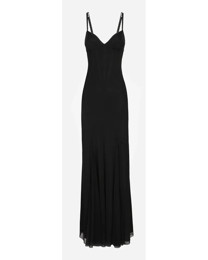 Dolce & Gabbana Abito Lungo In Tulle - Donna Abiti Nero Nero