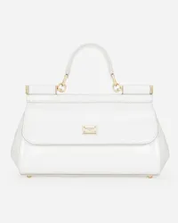 Dolce & Gabbana Borsa A Mano Sicily Allungata - Donna Borse A Mano Bianco Pelle Bianco