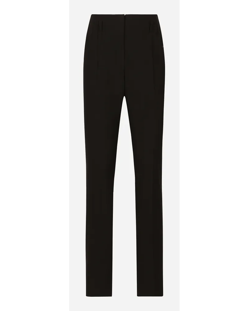 Dolce & Gabbana Pantaloni In Cady - Donna Pantaloni E Shorts Nero Nero