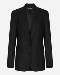 Dolce & Gabbana Giacca Monopetto In Tela Di Lana - Donna Giacche E Blazer Nero Nero