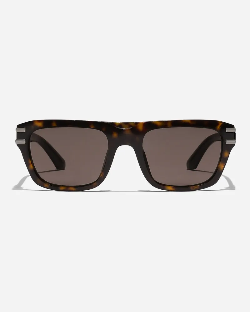 Dolce & Gabbana Occhiali Da Sole Dg Griffe - Uomo Novità Avana Acetato Generic