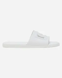 Dolce & Gabbana Slide Beachwear In Gomma - Uomo Sandali E Slide Bianco Gomma Bianco