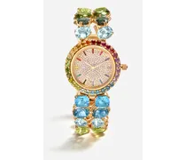Watch With Multi-colored Gems - Donna Orologi E Cinturini Oro Oro
