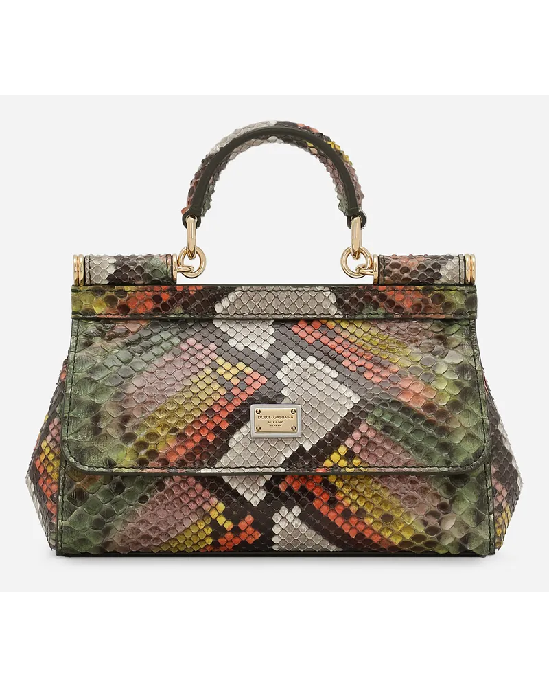 Dolce & Gabbana Borsa A Mano Sicily Piccola - Donna Borse A Mano Verde Verde