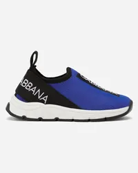 Dolce & Gabbana Sneaker Sorrento 2.0 In Maglina Stretch - Uomo Blu Tessuto Blu