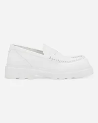 Dolce & Gabbana Mocassino In Pelle Di Vitello - Uomo Driver E Mocassini Bianco Pelle Bianco