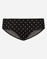 Dolce & Gabbana Slip In Seta Stampa Pois - Donna Intimo Stampa Stampa