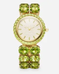 Dolce & Gabbana Orologio Anna In Oro Giallo 18kt E Peridoti - Donna Orologi E Cinturini Oro Oro