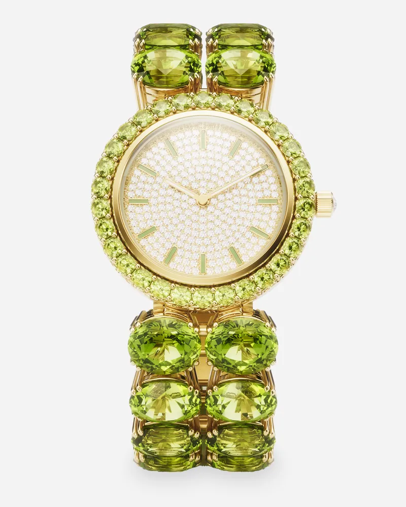Dolce & Gabbana Orologio Anna In Oro Giallo 18kt E Peridoti - Donna Orologi Oro Oro