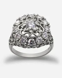 Dolce & Gabbana Sicily Ring In White Gold With Diamonds - Donna Anelli Oro Bianco Oro