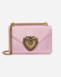 Dolce & Gabbana Borsa A Spalla Devotion - Donna Borse A Spalla E Tracolla Rosa Pelle Rosa