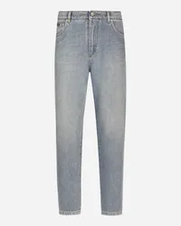 Dolce & Gabbana Jeans Carrot In Denim Di Cotone - Donna Denim Multicolore Variante