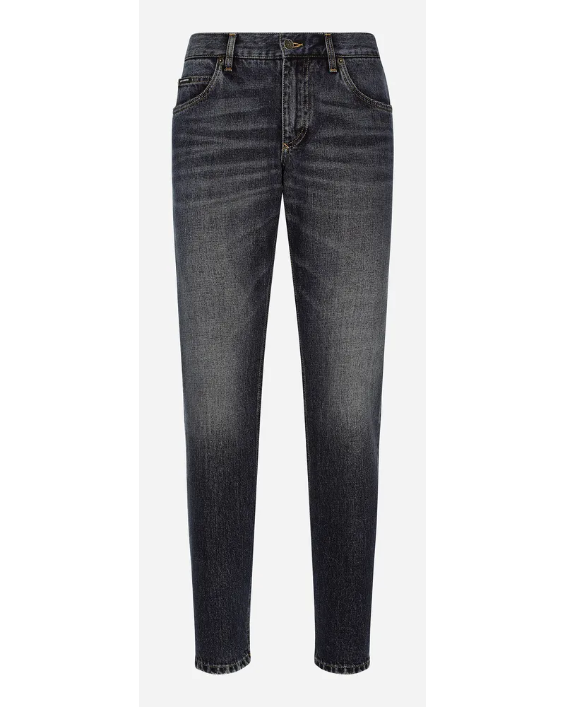 Dolce & Gabbana Jeans Regular Denim Blu - Uomo Denim Multicolore Variante