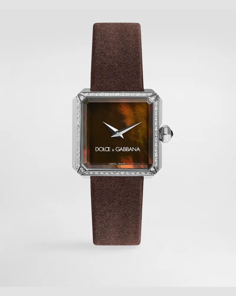 Dolce & Gabbana Sofia Steel Watch With Colorless Diamonds - Donna Orologi Cioccolato Cioccolato