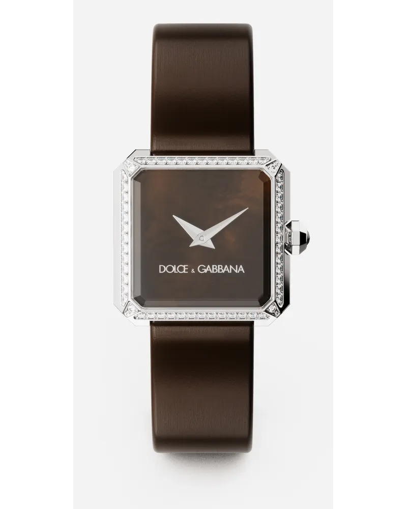 Dolce & Gabbana Sofia Steel Watch With Colorless Diamonds - Donna Orologi Cioccolato Cioccolato