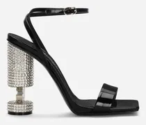 Polished Calfskin Sandals - Donna Sandali E Zeppe Nero Pelle