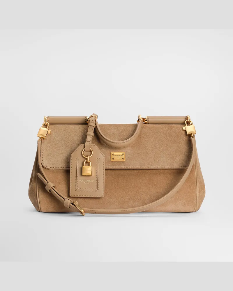 Dolce & Gabbana Borsa A Mano My Sicily Media In Crosta - Donna Borse A Mano Multicolore Multicolore