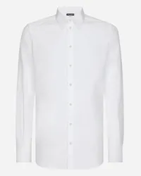 Dolce & Gabbana Camicia Gold In Cotone - Uomo Camicie Bianco Cotone Bianco