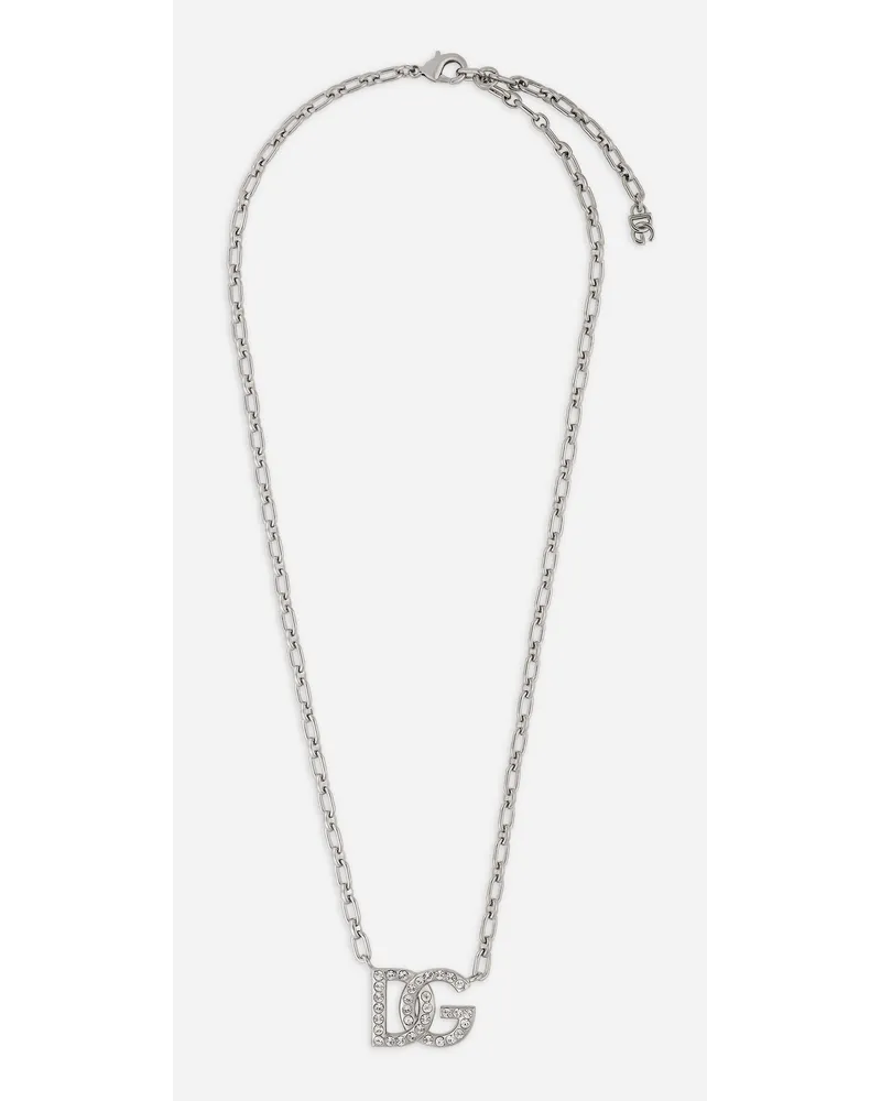 Dolce & Gabbana Collana - Uomo Bijoux Argento Metallo Argento