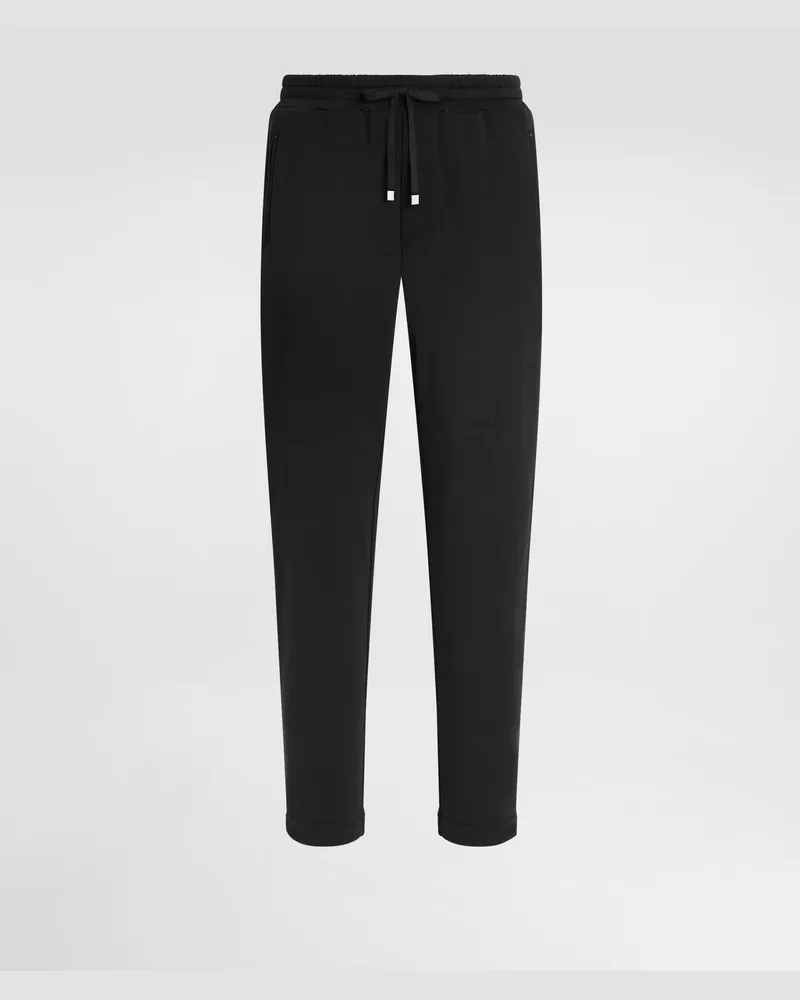 Dolce & Gabbana Cotton Sweatpants - Uomo Pantaloni E Shorts Nero Nero