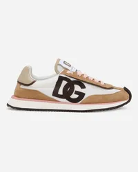 Dolce & Gabbana Sneaker Dg Cushion In Mix Materiali - Donna Sneaker Multicolore Multicolore