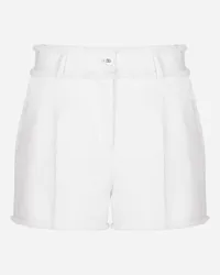 Dolce & Gabbana Shorts In Tweed Rachel - Donna Pantaloni E Shorts Bianco Bianco