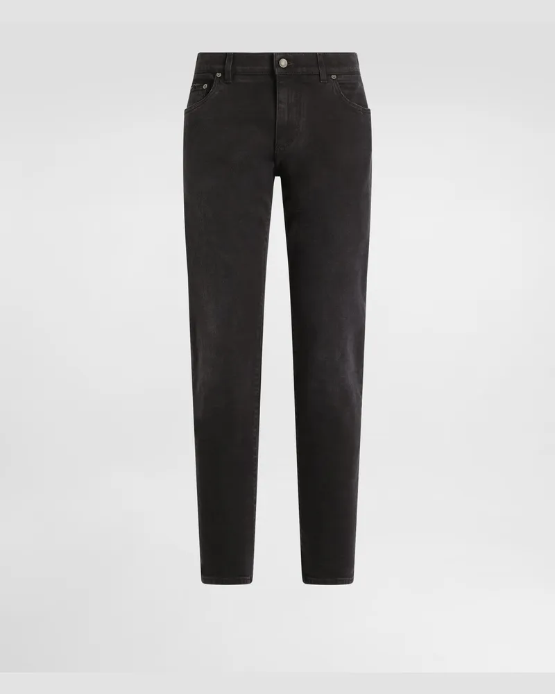 Dolce & Gabbana Jeans Slim Denim Stretch Piccole Abrasioni - Uomo Denim Multicolore Denim Variante