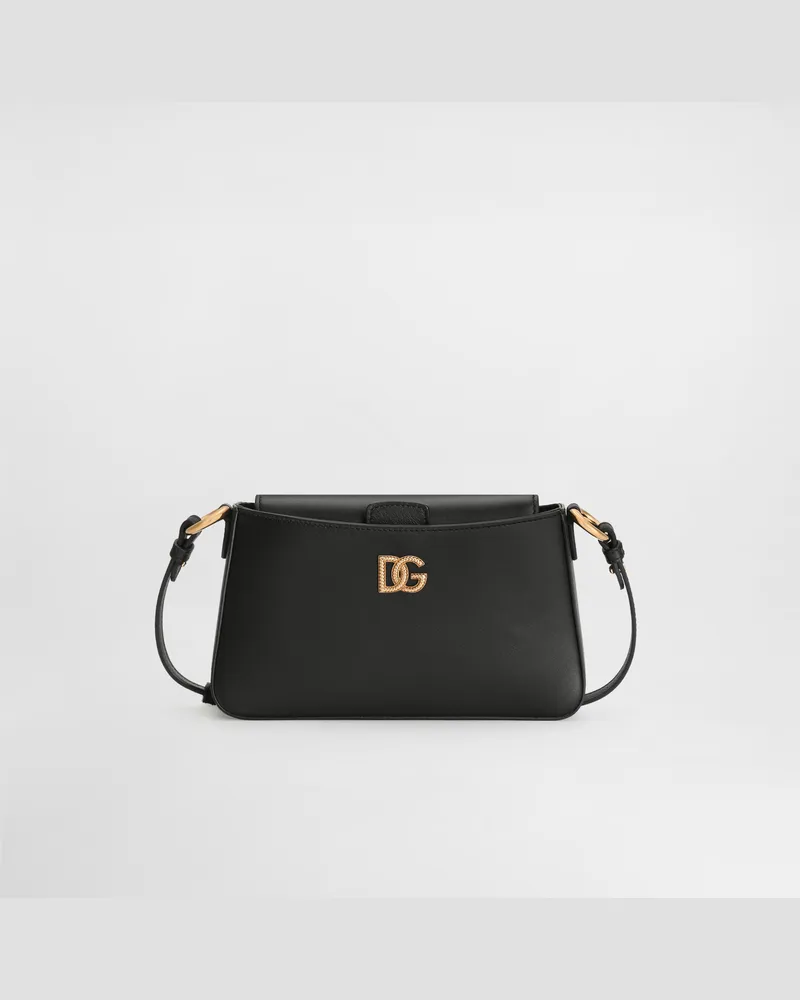 Dolce & Gabbana Phone Bag In Pelle Di Vitello - Donna Borse Mini Micro E Pochette Nero Pelle Nero