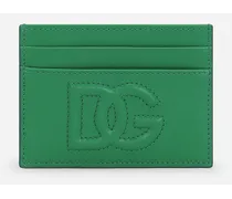 Portacarte Dg Logo - Donna Portafogli E Piccola Pelletteria Verde Pelle