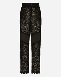 Dolce & Gabbana Pantalone - Uomo Pantaloni E Shorts Nero Pizzo Nero