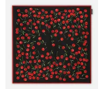 Cherry-print Twill Scarf (90x90) - Donna Sciarpe E Foulard Multicolore Seta