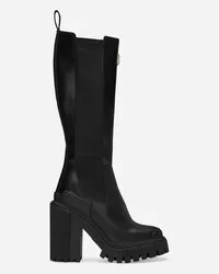 Dolce & Gabbana Calfskin Boots - Donna Stivali E Stivaletti Nero Pelle Nero