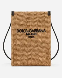 Dolce & Gabbana Shopping Piccola In Paglia Intrecciata - Uomo Borse Shopping Beige Beige