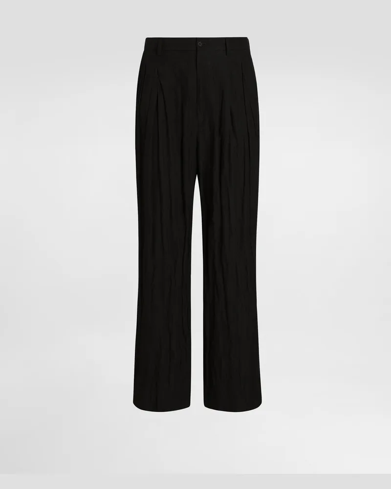 Dolce & Gabbana Pantaloni In Cotone - Uomo Pantaloni E Shorts Nero Nero