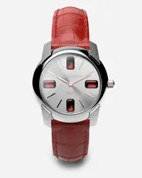 Dolce & Gabbana Watch With Alligator Strap - Donna Orologi E Cinturini Rosso Rosso